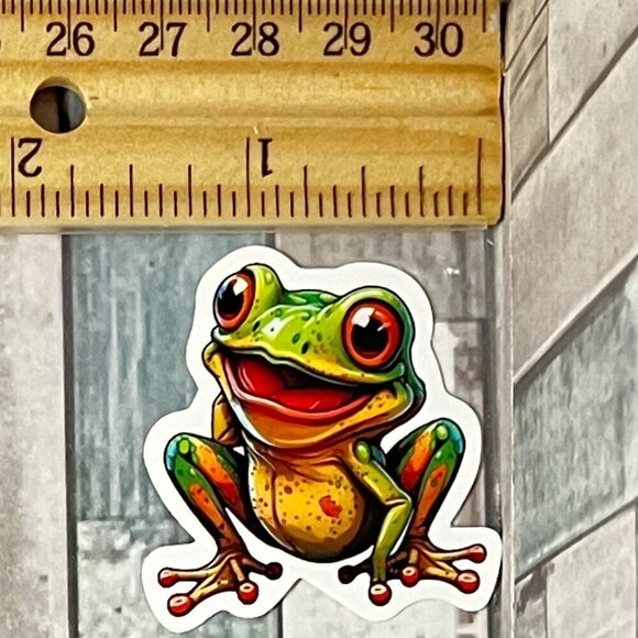 ๐10/$10๐ Psychedelic Frog Waterproof Sticker Decal - Picture 1 of 1